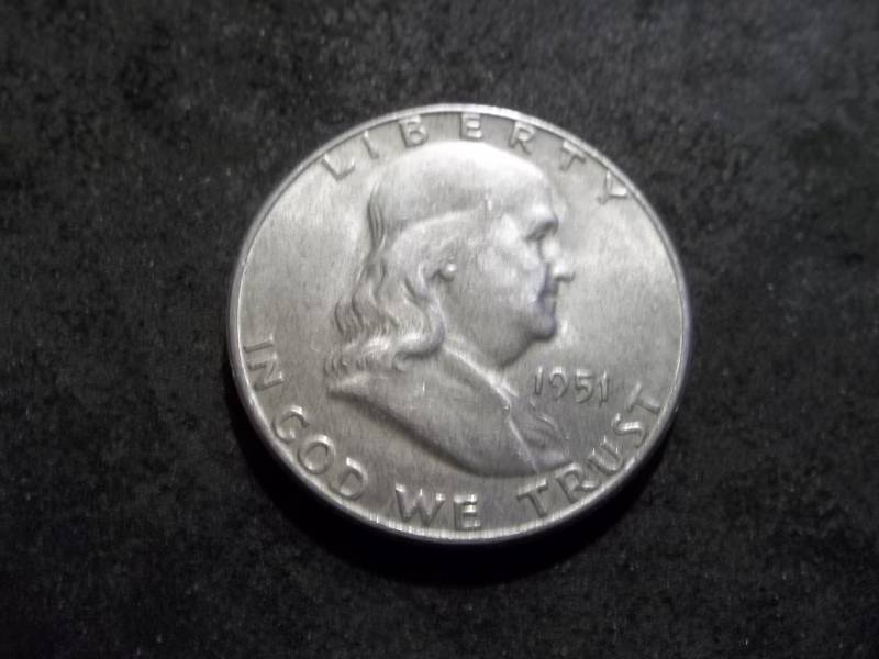 1951 S Franklin Half Dollar
