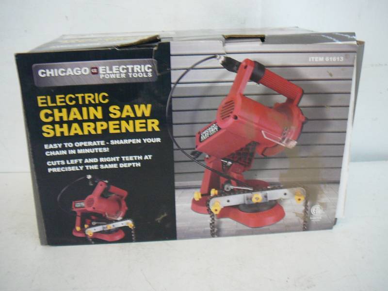 lot 26 image: Chicago Electric Power Tools Electric Chain Saw Sharpener