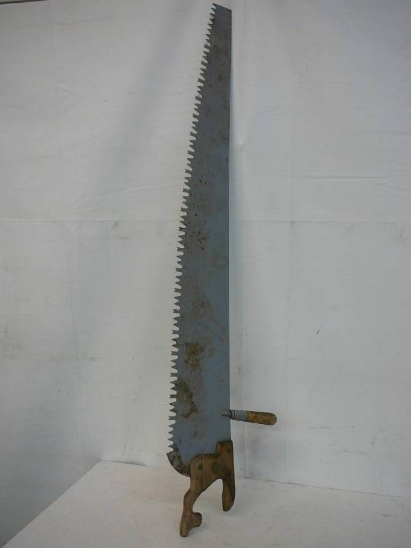 lot 150 image: Antique Cross Cut Saw 52 Long