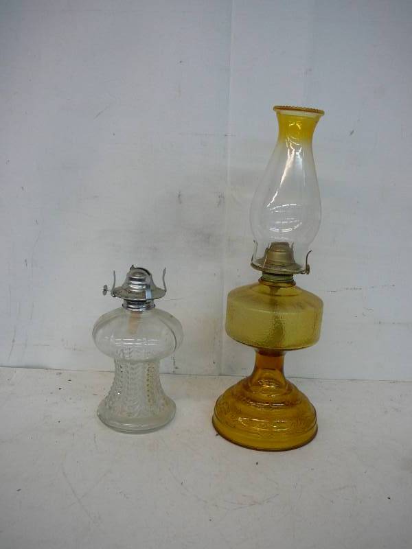 lot 161 image: Antique Oil Lamps
