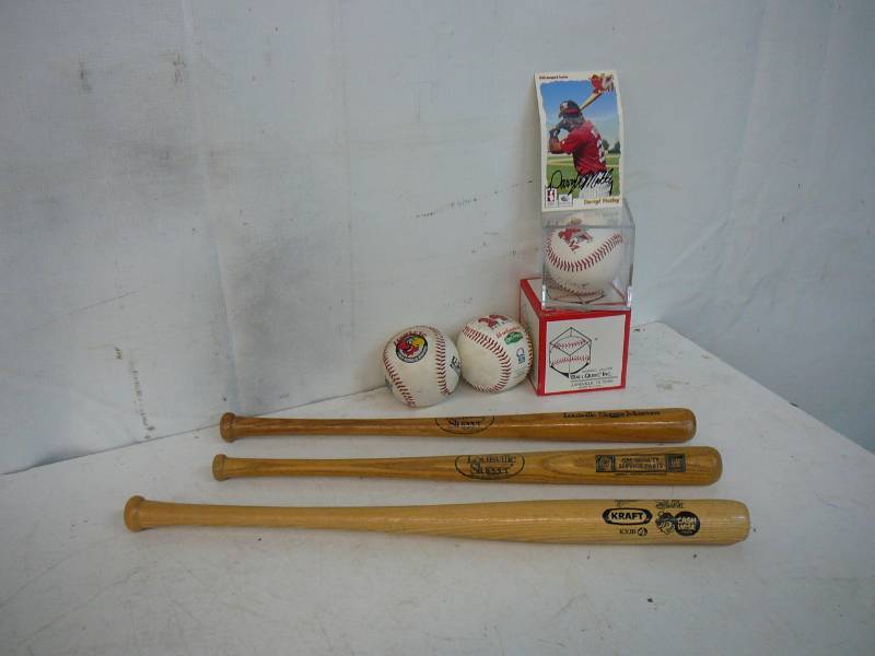 lot 170 image: Lot Of Baseball Bats & Baseballs