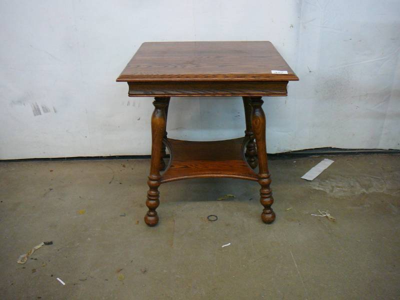 lot 201 image: Wooden End Table