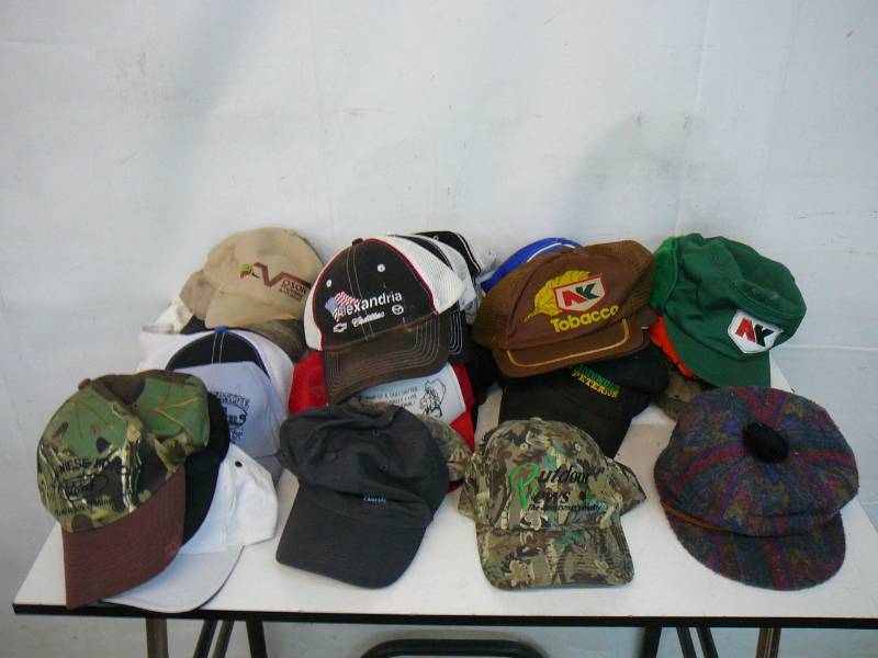 lot 212 image: Lot Of Ball Hats All Different Kinds
