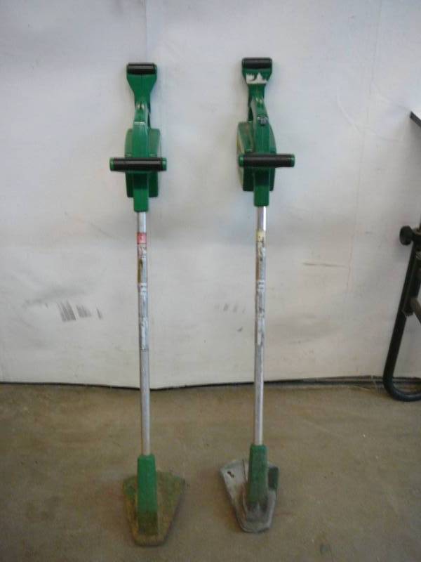 lot 271 image: 12 Volt HandyStik Weed Eaters With Wall Mount Brackets