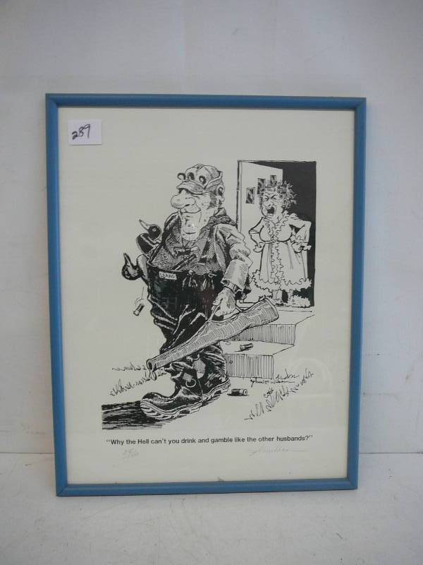 lot 289 image: Framed Print 18x23
