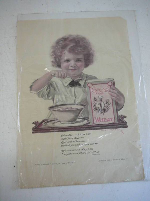 lot 290 image: Vintage Cream Of Wheat Print