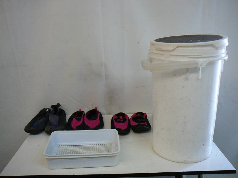 lot 294 image: Water Shoes & Bucket Seat
