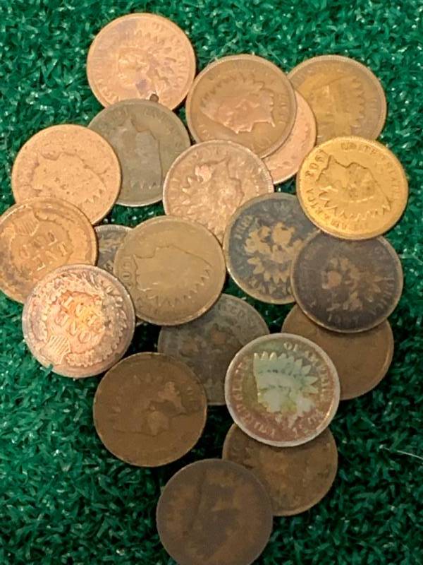 Lot of 20 Indian Head Pennies