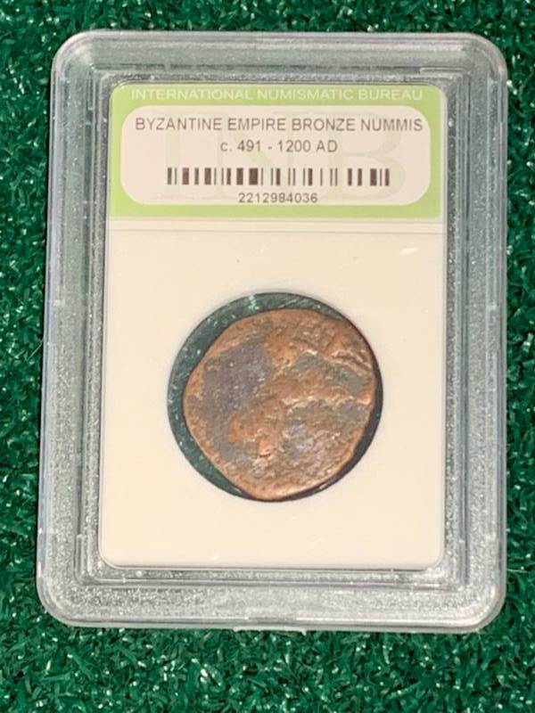 Byzantine Bronze Nummis Coin c. 491-1200 AD