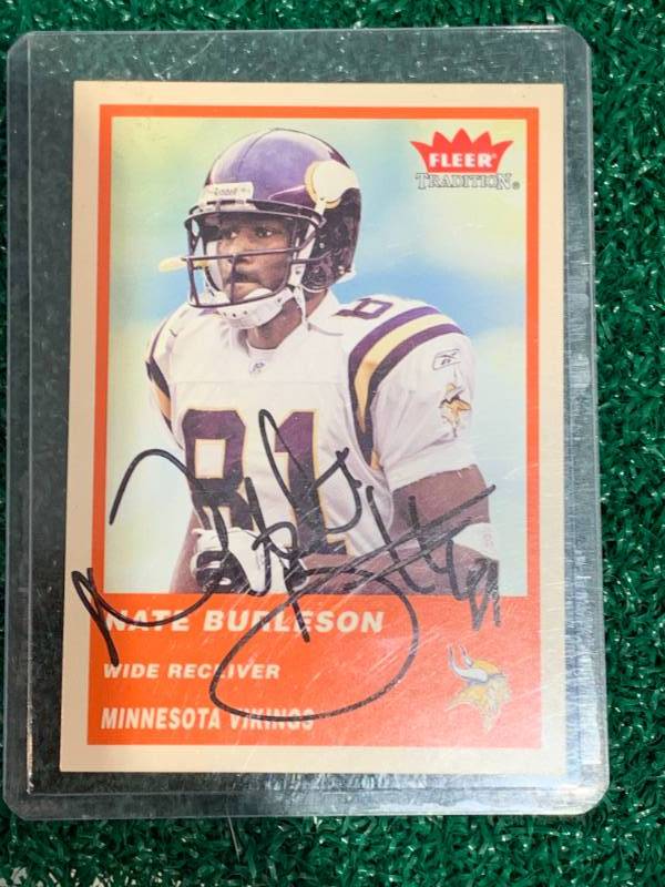 Nate Burleson Signed Rookie Card