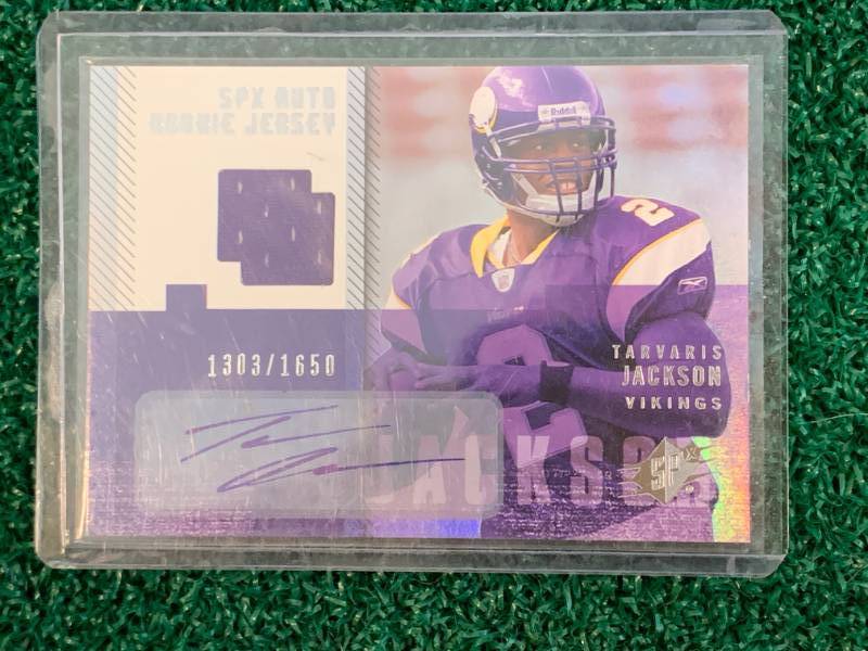 Tavaris Jackson 2006 Signed Jersey Football Card