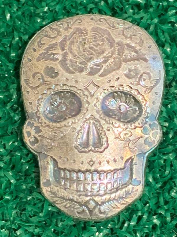 2oz .999 Silver Sugar Skull