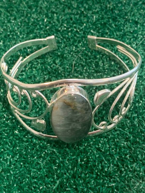 .925 Silver Jasper Bracelet