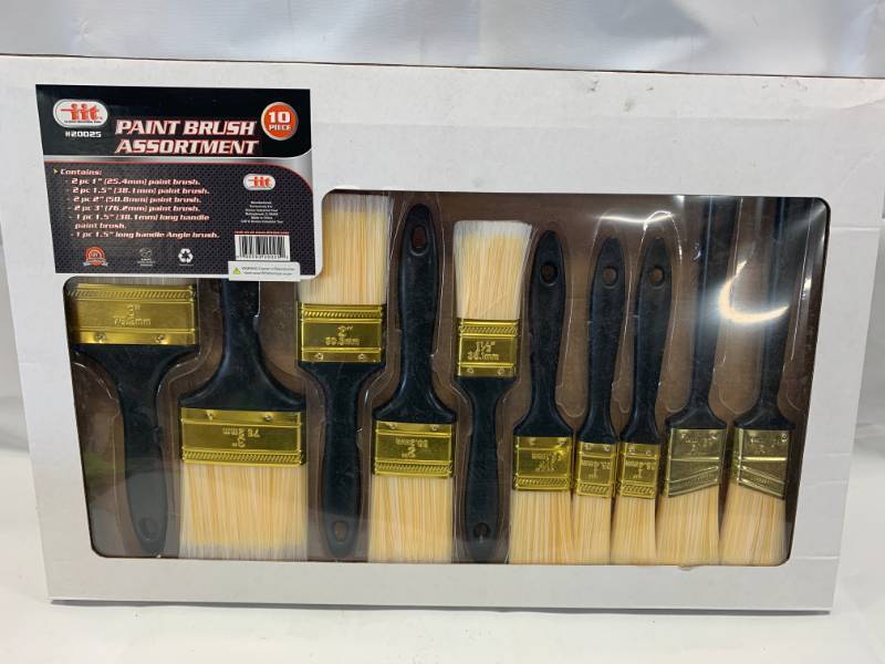 lot 16 image: New 10pc Paint Brush Set