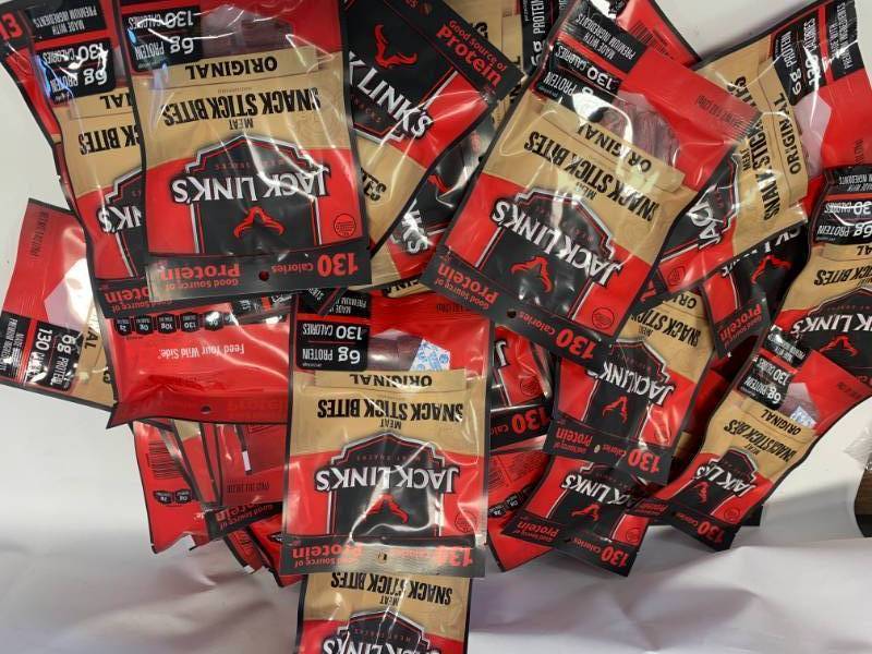 lot 31 image: Lot of 48 Jack Link Snacks in Date $160 retail