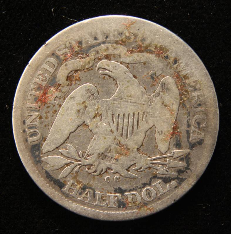 lot 05 image: 1876-CC CARSON CITY SEATED LIBERTY HALF DOLLAR