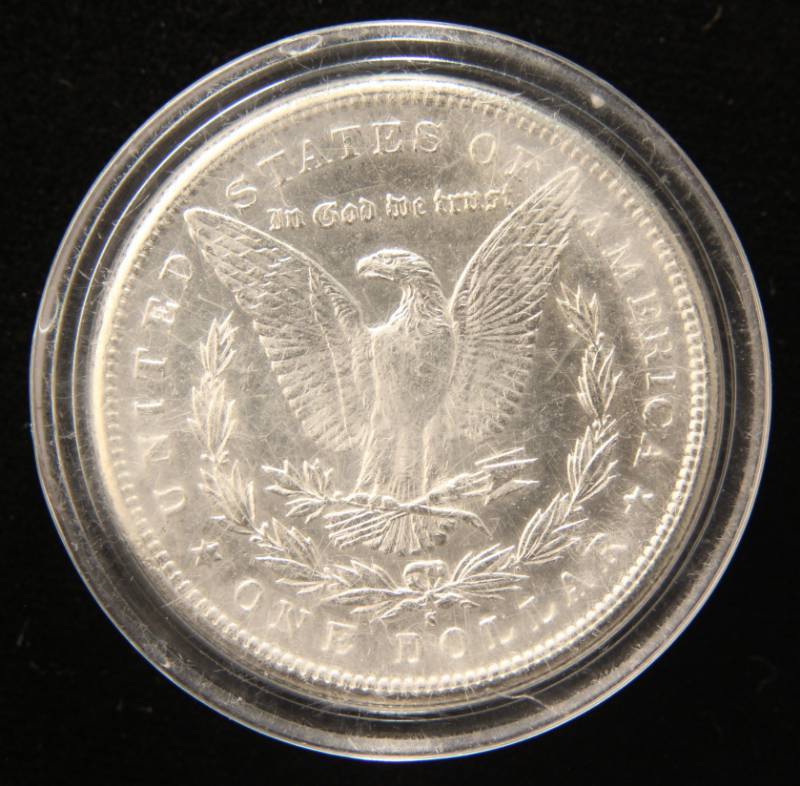 lot 24 image: 1897-S MORGAN SILVER DOLLAR IN AIRTITE