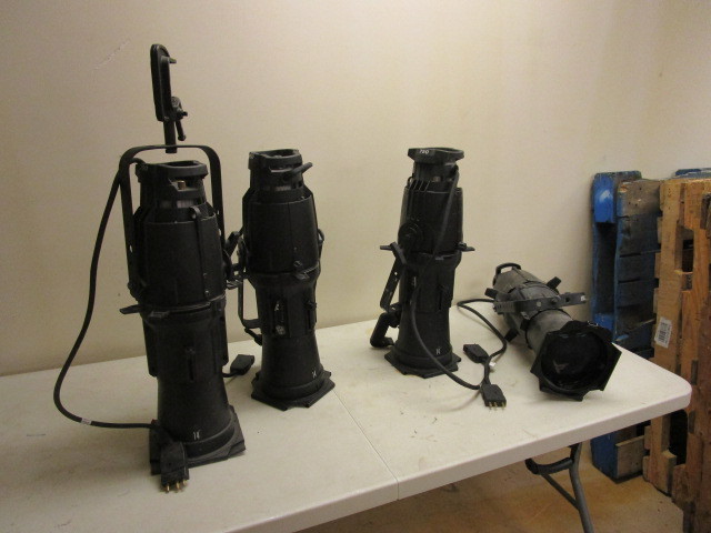 lot 405 image: ETC SOURCE FOUR ELLIPSOIDAL 14 DEGREE STAGE LIGHTS