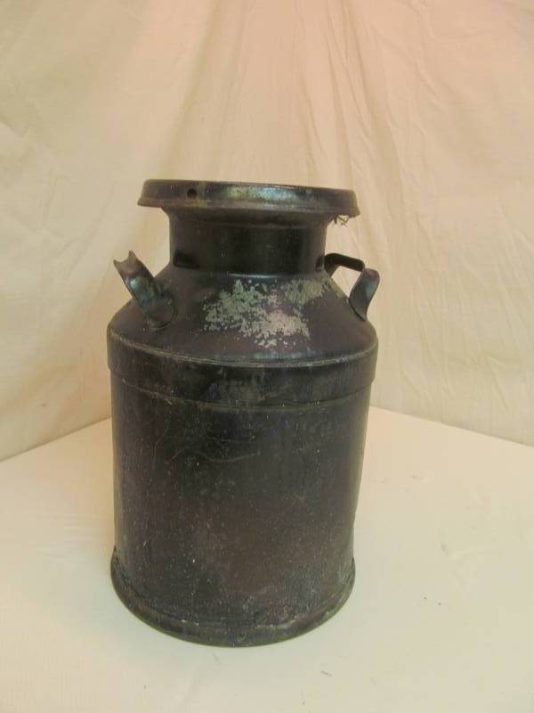 lot 26 image: Vintage milk can ...