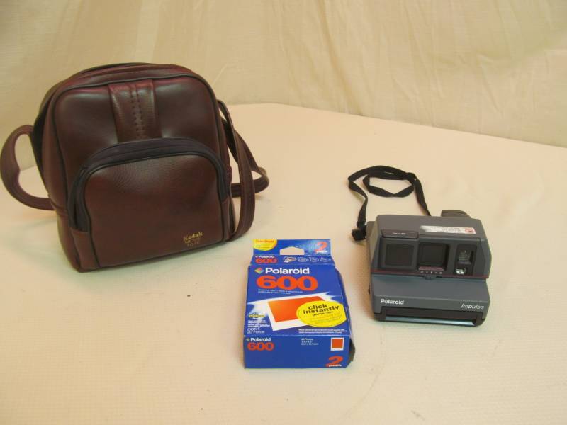 lot 42 image: Polaroid camera, film, case...