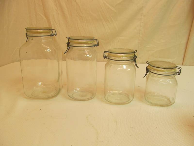 lot 53 image: Bale top jars...