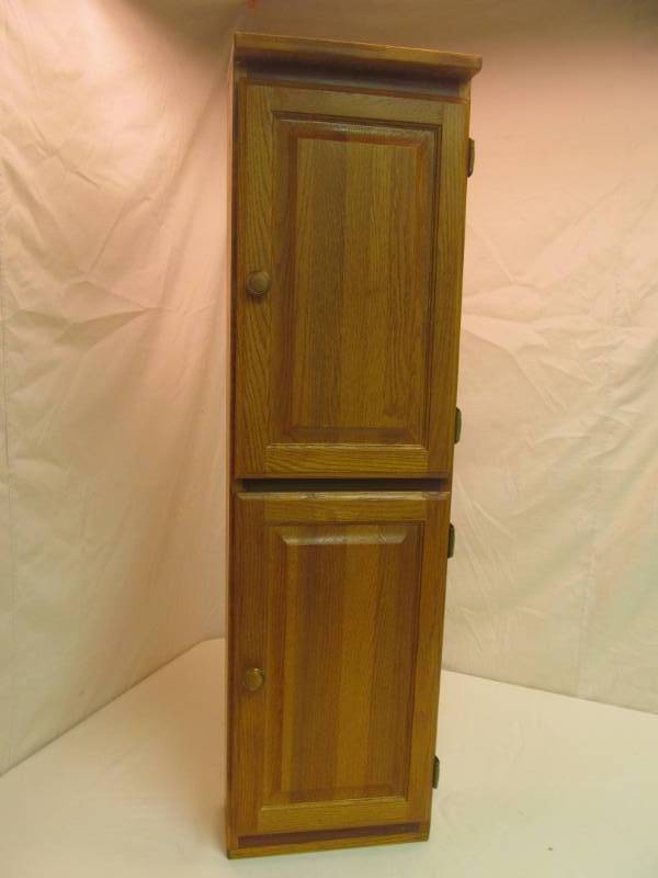 lot 54 image: Media cabinet w adjustable shelves...