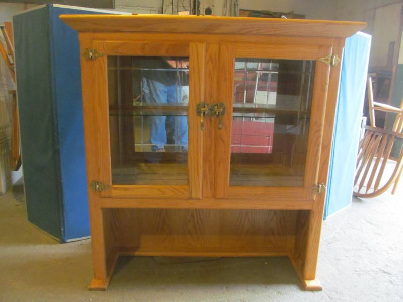 lot 77 image: Top half of a dining hutch- 38x12x4...