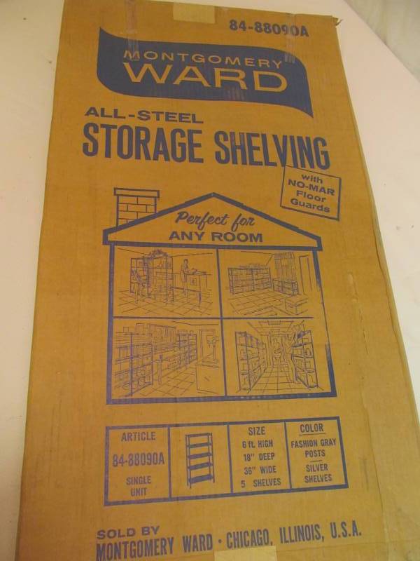 lot 113 image: Steel storage shelving...