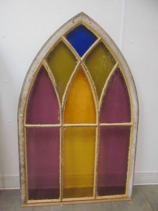 lot 118 image: Vintage Stained Glass...