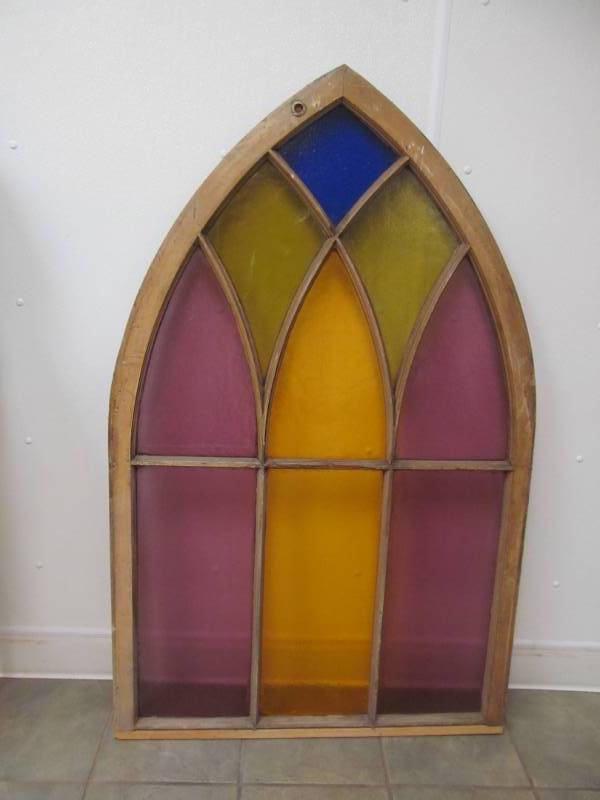 lot 119 image: Vintage Stained Glass...