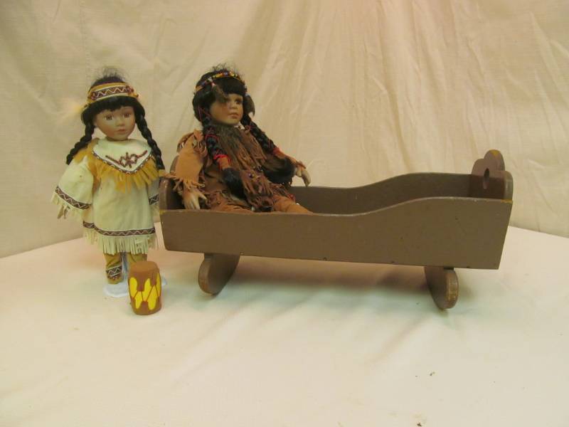 lot 130 image: Vintage Rocker, Dolls...