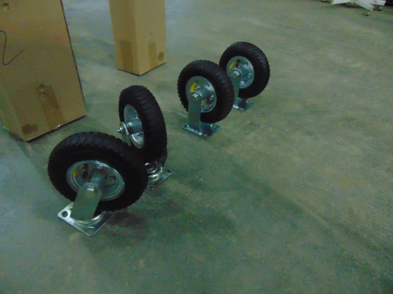 lot 133 image: (4) Pneumatic Caster Wheels