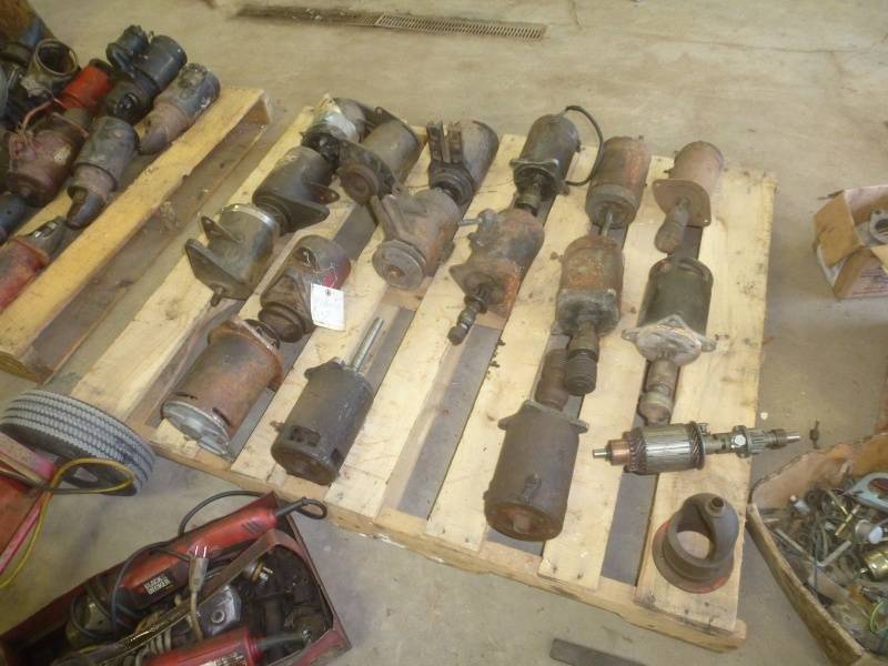 lot 75 image: 1950s Automotive Starters & Alternators Pallet