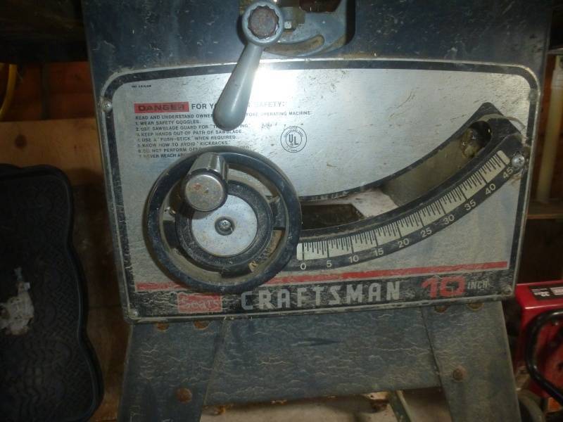 lot 118 image: Craftsmen Table Saw 10