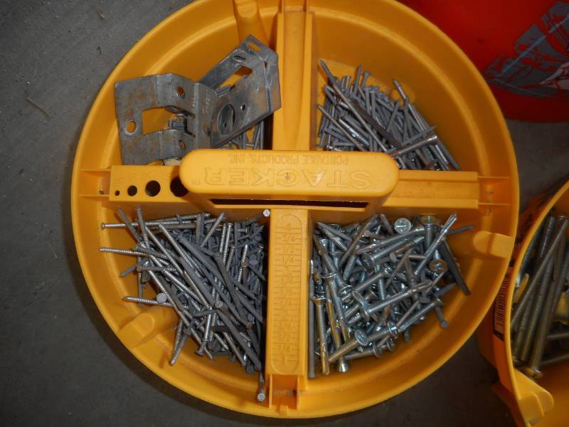 lot 7 image: Sorted Bucket of NailsScrews