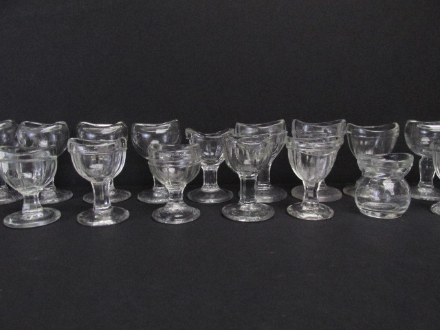 lot 39 image: Collection of Antique Glass Eye Washing Cups