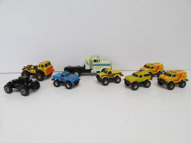 lot 41 image: Group of Vintage SCHAPER STOMPERS Toy Vehicles