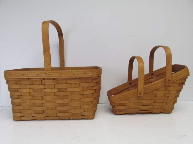 lot 58 image: Pair of LONGABERGER Signed Baskets