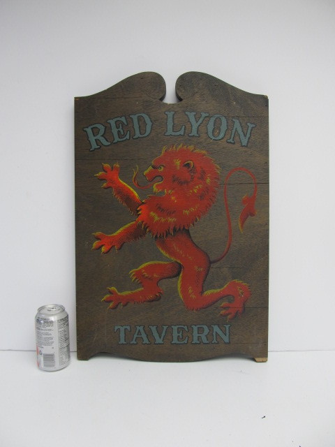 lot 88 image: Vintage 1960s Wooden Tavern Sign