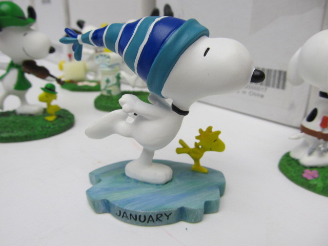 lot 249 image: Collection of Mint In Box DANBURY MINT Peanuts Figurines