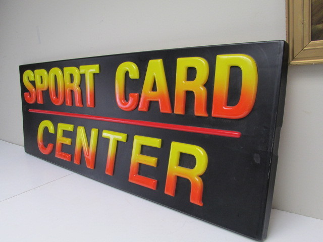 lot 109 image: Large Vintage 80s SPORT CARD CENTER Store Sign