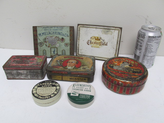 lot 138 image: Group of VintageAntique Advertising Tins