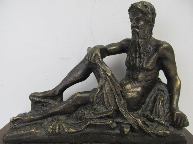 lot 167 image: Bronze Sculpture on Wood Base - Gift To Governor Arne Carlson