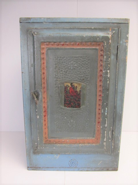 lot 180 image: Antique Galvanized Metal Pie Safe