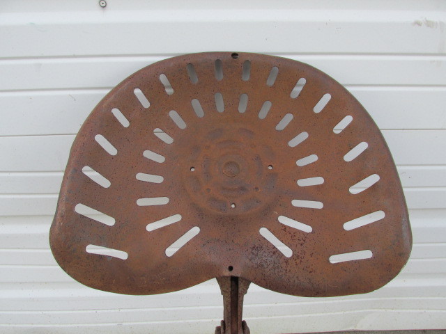 lot 230 image: Antique J.I. CASE Iron Tractor Seat