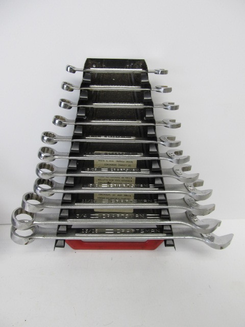 lot 236 image: 2 Sets of CRAFTSMAN Combination Wrenches wRacks