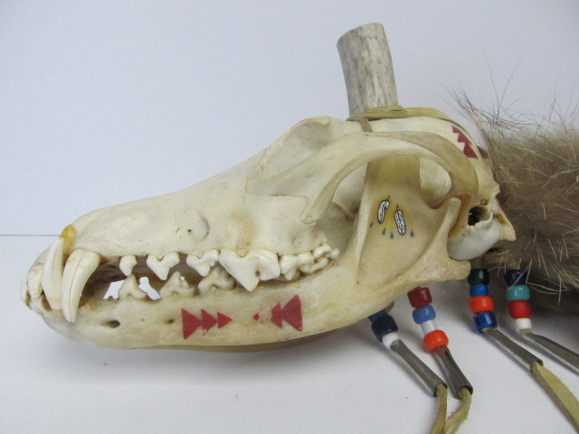 lot 248 image: Native American TAH NI MARA Cheyenne Coyote Society Pipe