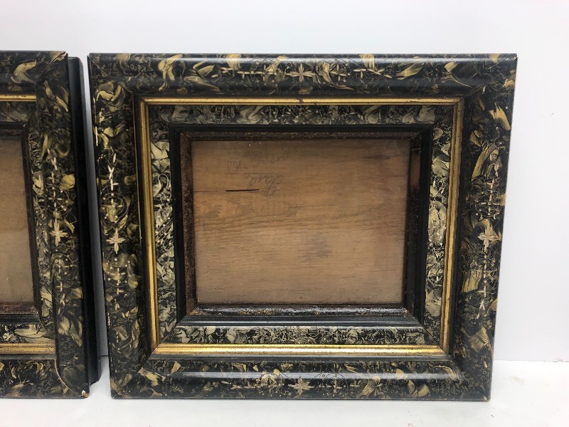 lot 7 image: Matched Pair of Original Antique 1870s Aesthetic Movement Frames