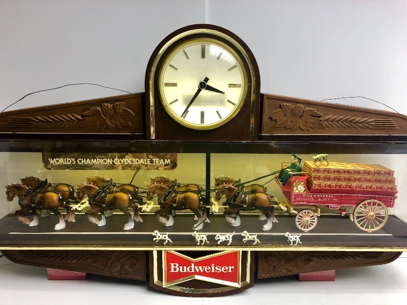 Timeless Tradition Budweiser Clydesdales Wall Clock