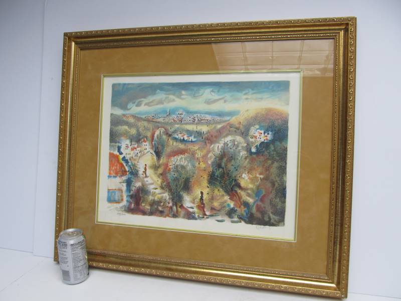lot 260 image: Beautiful Vintage Signed & Numbered Litho Print